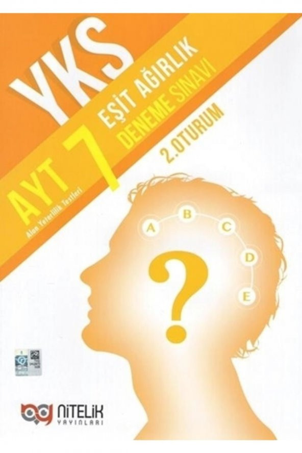 AYT Eşit Ağırlık 7 Deneme Sınavı Nitelik Yayınları