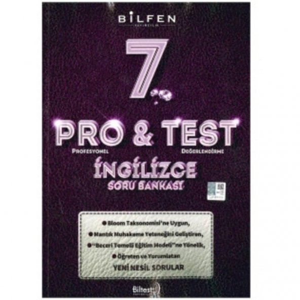 BİLFEN 7.SINIF İNGİLİZCE PRO-TEST SORU BANKASI