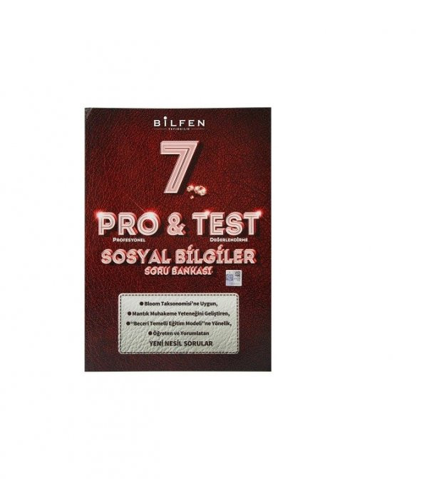 BİLFEN 7. SINIF PRO & TEST SOSYAL BİLGİLER SORU BANKASI 2020 - 2