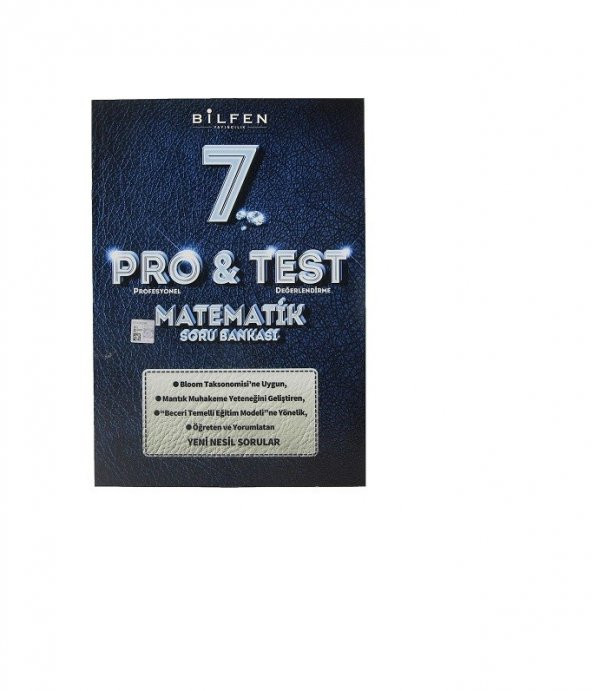 BİLFEN 7. SINIF PRO & TEST MATEMATİK SORU BANKASI 2020 - 2