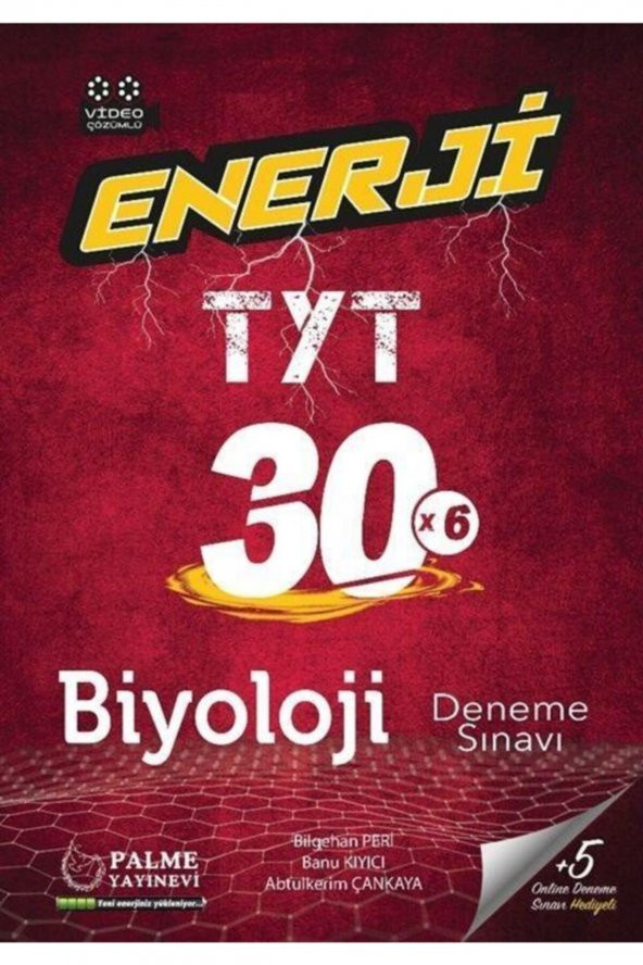 Tyt Biyoloji Enerji 30 Deneme Sınavı