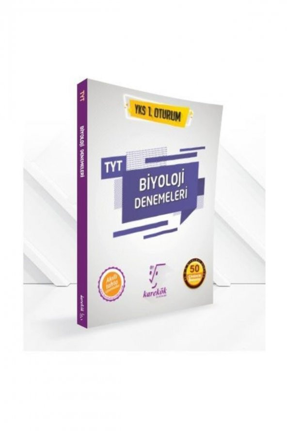 TYT Biyoloji 50 Çözümlü Deneme Karekök Yayınları
