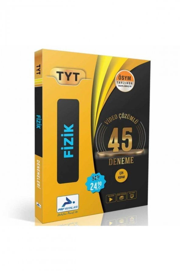 TYT Fizik Video Çözümlü 45 Deneme PRF Yayınları