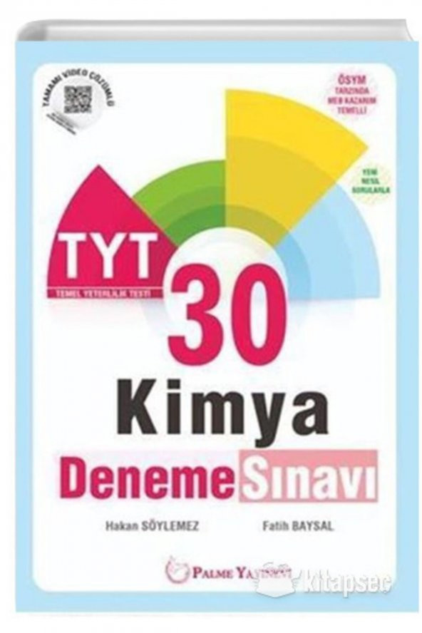 TYT Kimya 30 Deneme Sınavı Palme Yayınları