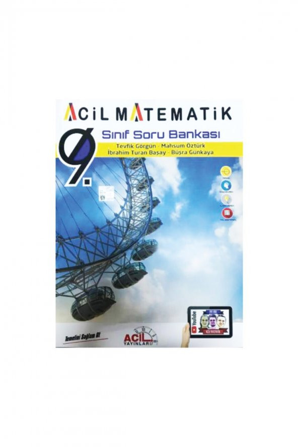 Acil Yayınları 9. Sınıf Acil Matematik Soru Bankası - Tevfik Görgün