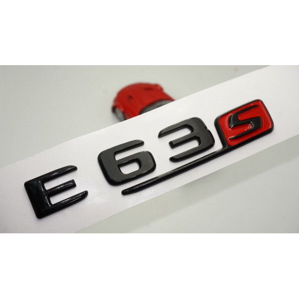 E 63S Bagaj Parlak Siyah ABS 3M 3D Yazı Logo
