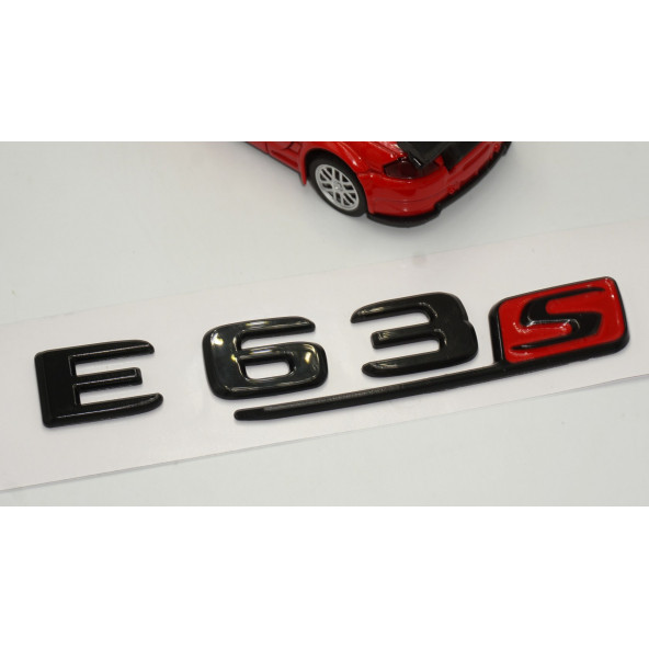 E 63S Bagaj Parlak Siyah ABS 3M 3D Yazı Logo - Resim 3