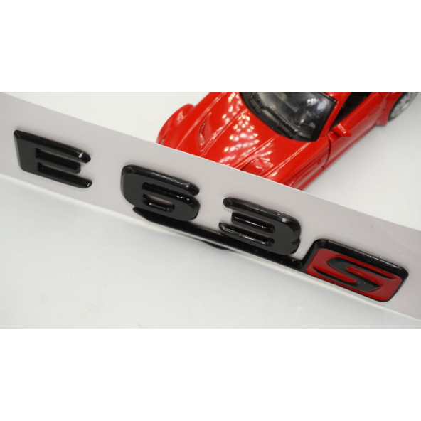 E 63S Bagaj Parlak Siyah ABS 3M 3D Yazı Logo - Resim 4