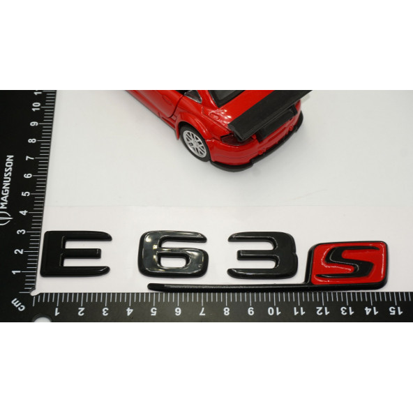 E 63S Bagaj Parlak Siyah ABS 3M 3D Yazı Logo - Resim 5