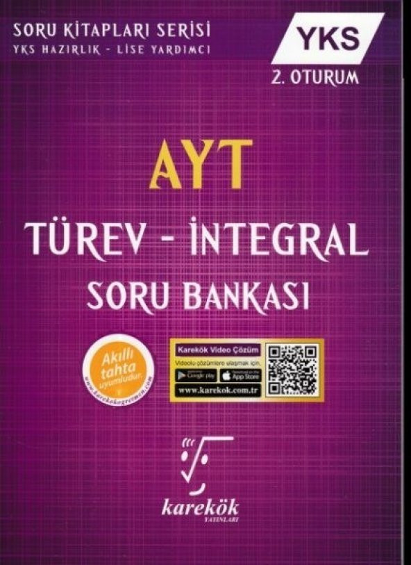 AYT Türev İntegral Soru Bankası Karekök Yayınları