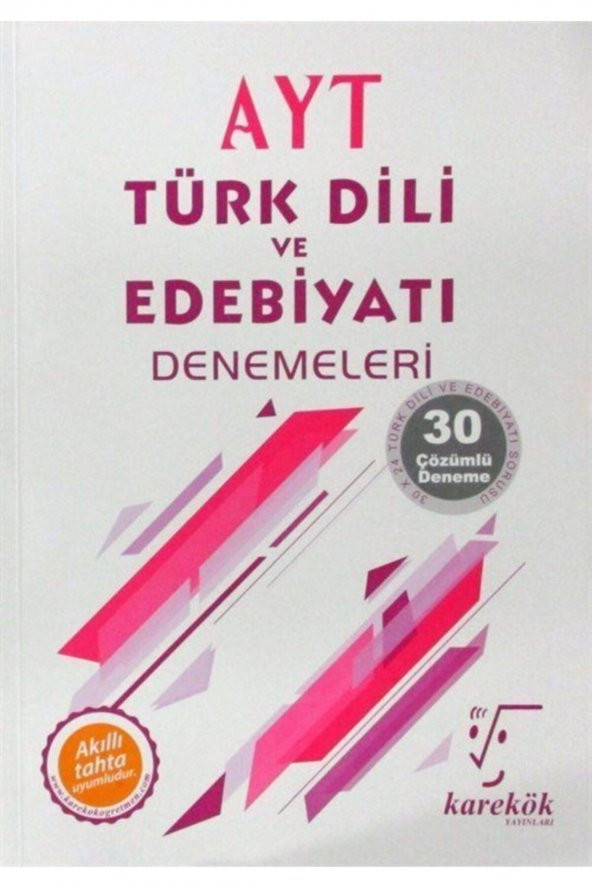 AYT Türk Dili ve Edebiyatı Denemeleri Karekök Yayınları