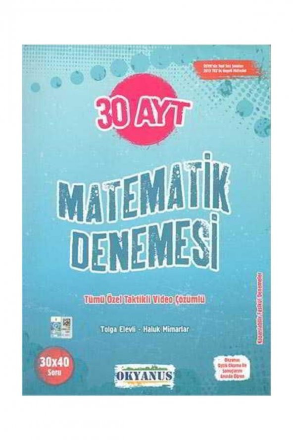 AYT Matematik 30 Deneme Okyanus Yayınları