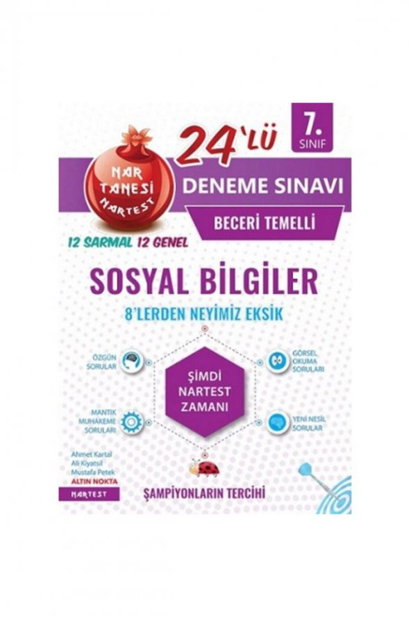 NARTEST 7.SINIF NAR TANESİ SOSYAL 24 DENEME