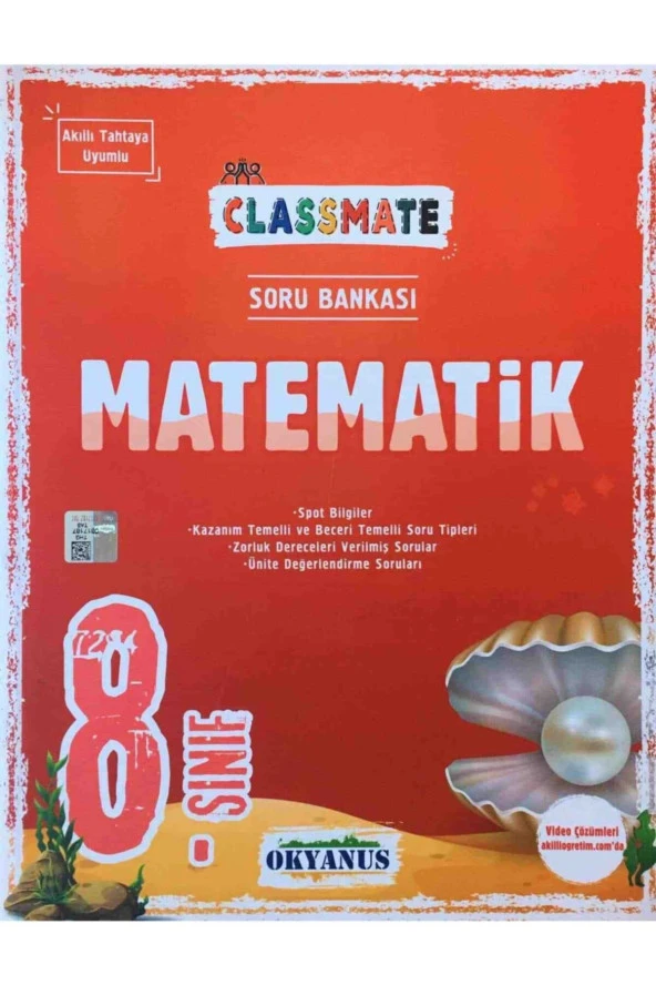 Okyanus 8.sınıf Classmate Matematik Soru Bankası