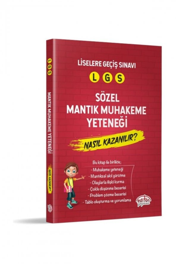 LGS Sözel Mantık Muhakeme Yeteneği Nasıl Kazanılır Editör Yayınevi