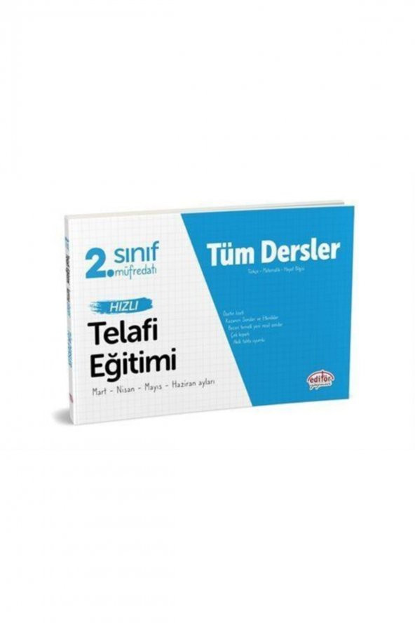 2. Sınıf Tüm Dersler Hızlı Telafi Eğitimi Editör Yayınları