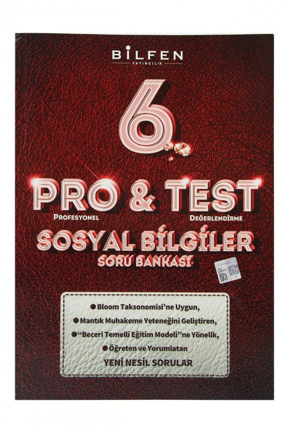 6. Sınıf Sosyal Bilgiler ProTest Soru Bankası Bilfen Yayınları