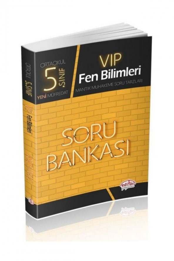 5. Sınıf VIP Fen Bilimleri Soru Bankası Editör Yayınları