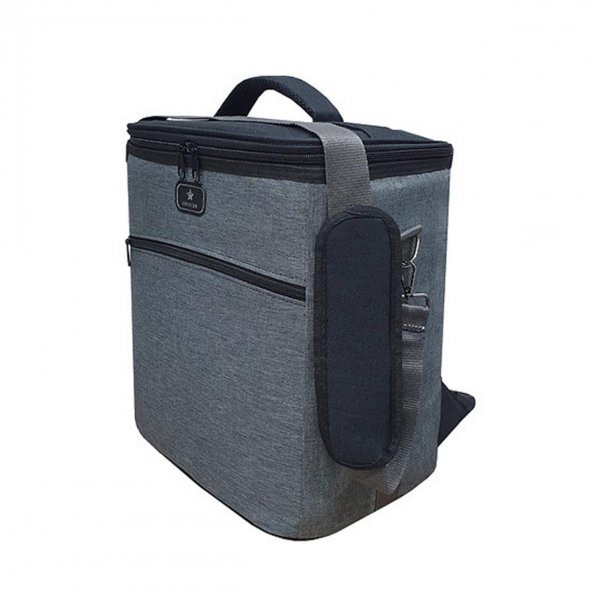 Gbmotion Termal Çanta 25 Litre Termos Sırt Çantası Buzluk Gri - 3