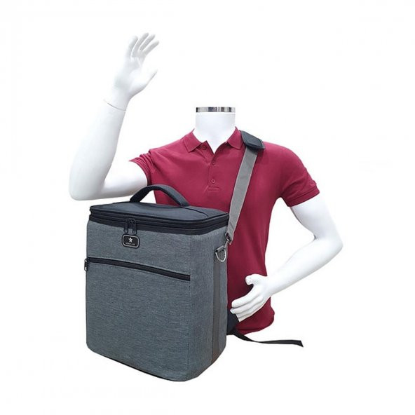 Gbmotion Termal Çanta 25 Litre Termos Sırt Çantası Buzluk Gri - 8