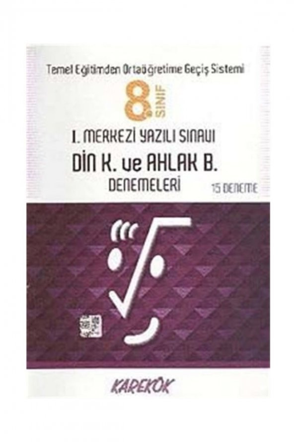 8.sınıf I.merkezi Yazılı Sınavı Din Kültürü Ve Ahlak Bilgisi Denemeleri (15 Deneme)