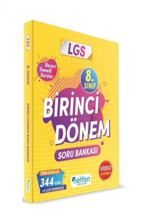 8.Sınıf LGS 1.Dönem Soru Bankası Netfen Yayınları