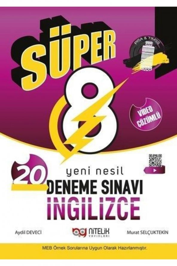 8. Sınıf Ingilizce Süper Yeni Nesil 20 Deneme Sınavı