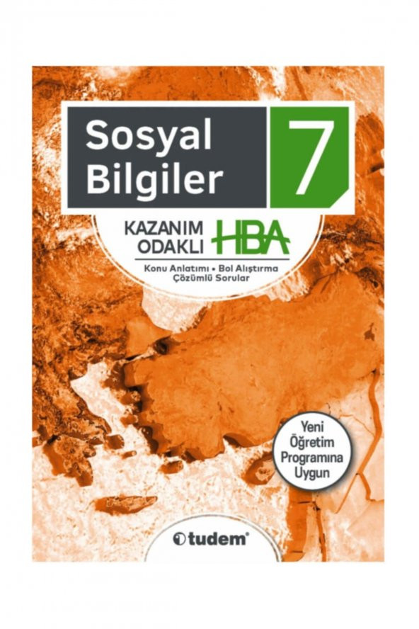 7. Sınıf Sosyal Bilgiler Kazanım Odaklı HBA Tudem Yayınları