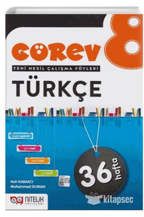 8.Sınıf Görev Türkçe Yeni Nesil Çalışma Föyleri Nitelik Yayınları
