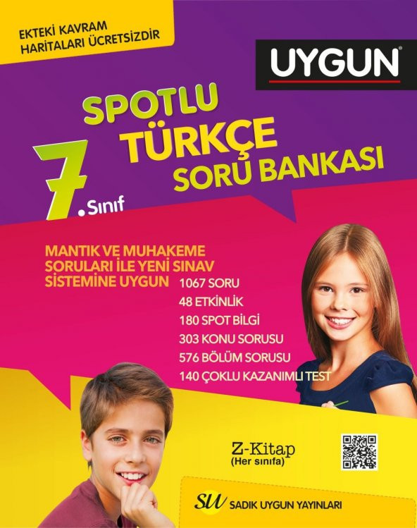 7. Sınıf Türkçe Soru Bankası Sadık Uygun Yayınları