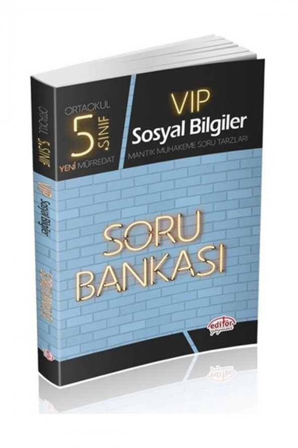 Editör 5. Sınıf VIP Sosyal Bilgiler Soru Bankası