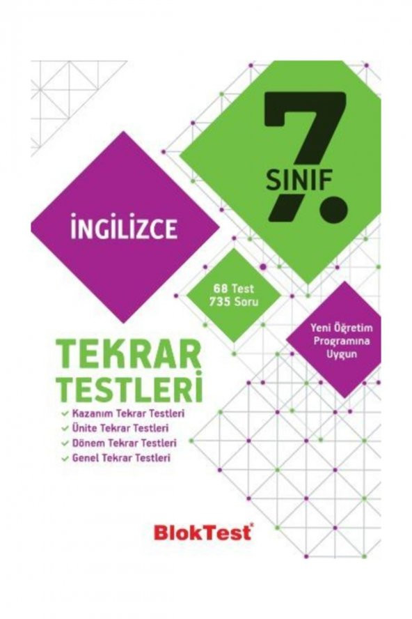 7.sınıf Bloktest İngilizce Tekrar Testleri