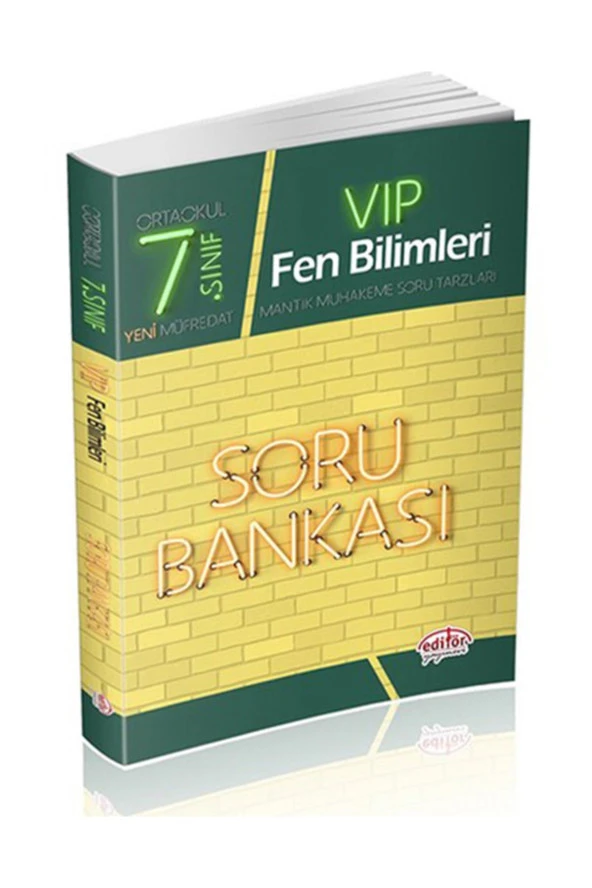 Editör 7.Sınıf Vip Fen Bilimleri Soru Kitabı