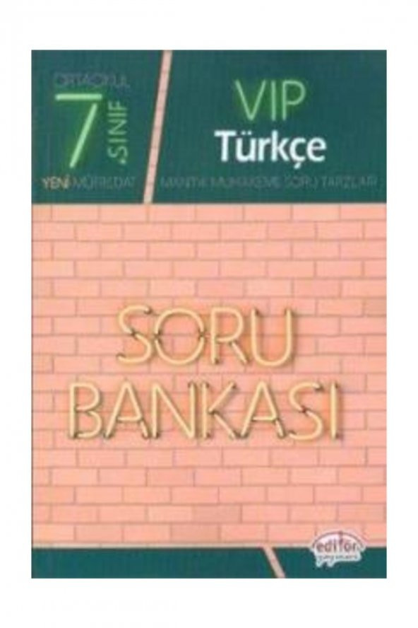 Editör 7.Sınıf Vip Türkçe Soru Bankası