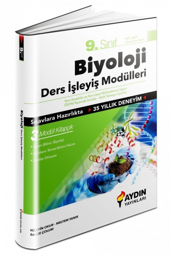 9.Sınıf Biyoloji Ders İşleyiş Modülleri Aydın Yayınları