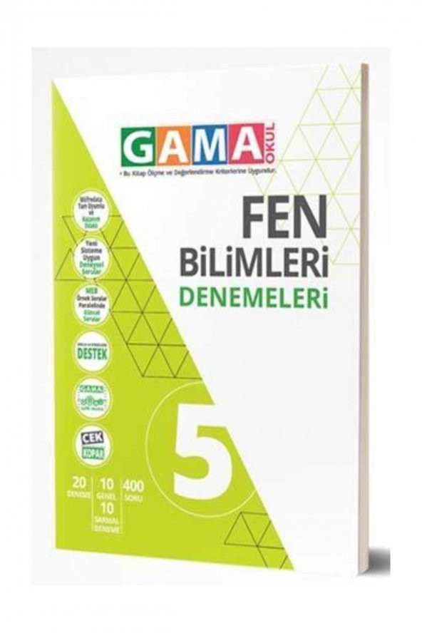 Gama Okul Yayınları 5. Sınıf Fen Bilimleri Denemeleri