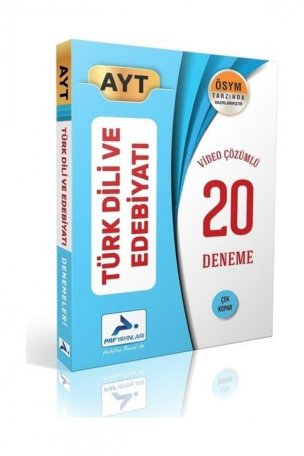 AYT Türk Dili ve Edebiyatı Video Çözümlü 20 Deneme Paraf Yayınları