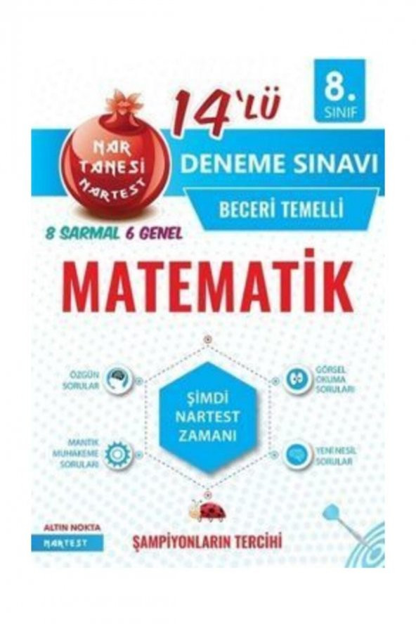 8. Sınıf Nar Tanesi Matematik 14 Deneme Sınavı