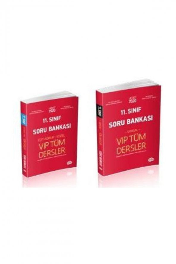 Editör Yayınları 11. Sınıf Vıp Tüm Dersler Sayısal Soru Bankası