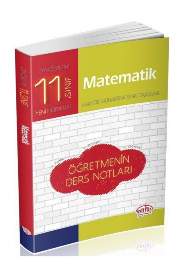 Editör Yayınları 11. Sınıf Matematik Öğretmenin Ders Notları