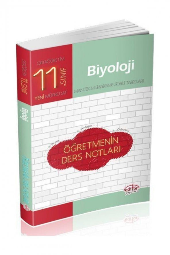 Editör Yayınları 11. Sınıf Biyoloji Öğretmenin Ders Notları