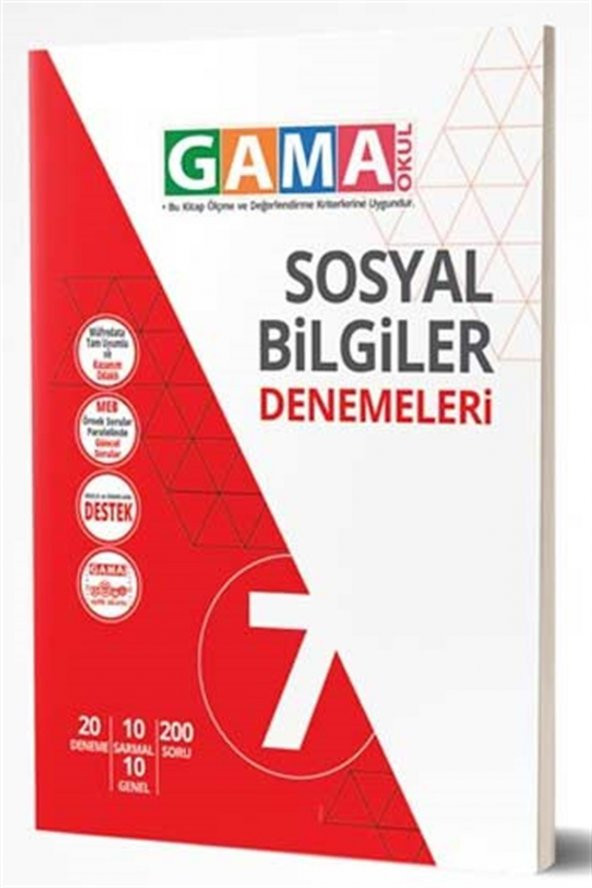 Gama Yayınları 7.Sınıf Sosyal Bilgiler Denemeleri