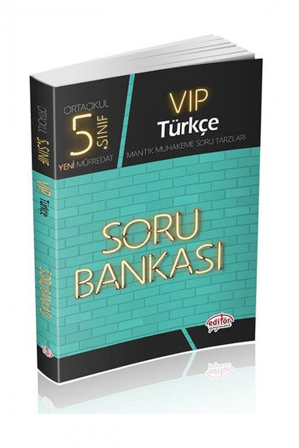 Editör Yayınları 5. Sınıf Vıp Türkçe Soru Bankası