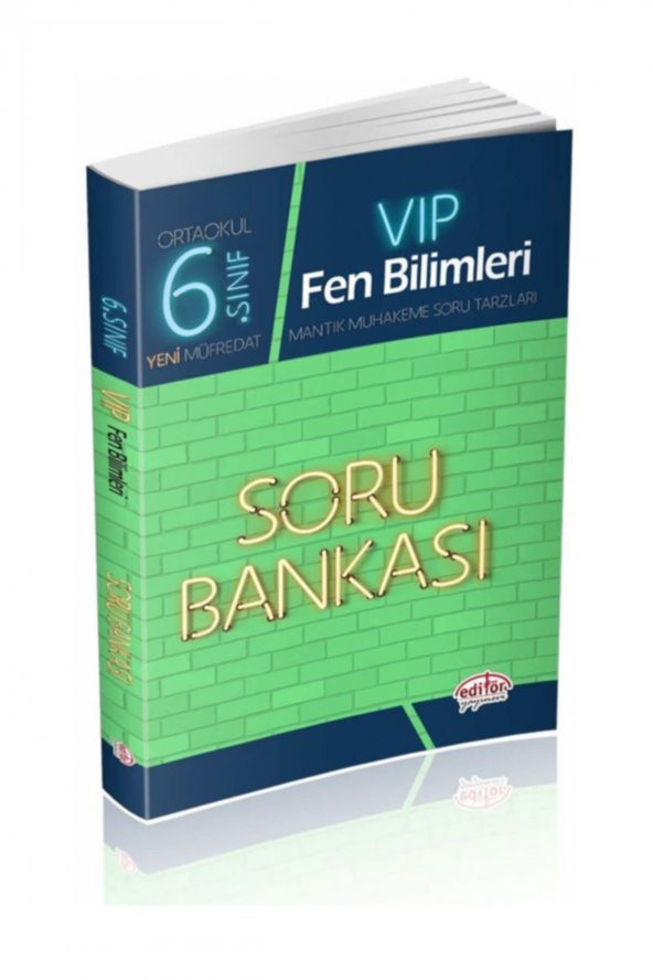 Editör Yayınları 6. Sınıf Vıp Fen Bilimleri Soru Bankası
