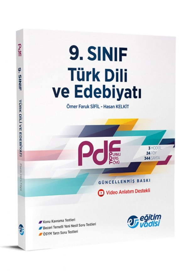 Eğitim Vadisi 9.Sınıf Türk Dili ve Edebiyatı PDF Video Anlatım Destekli