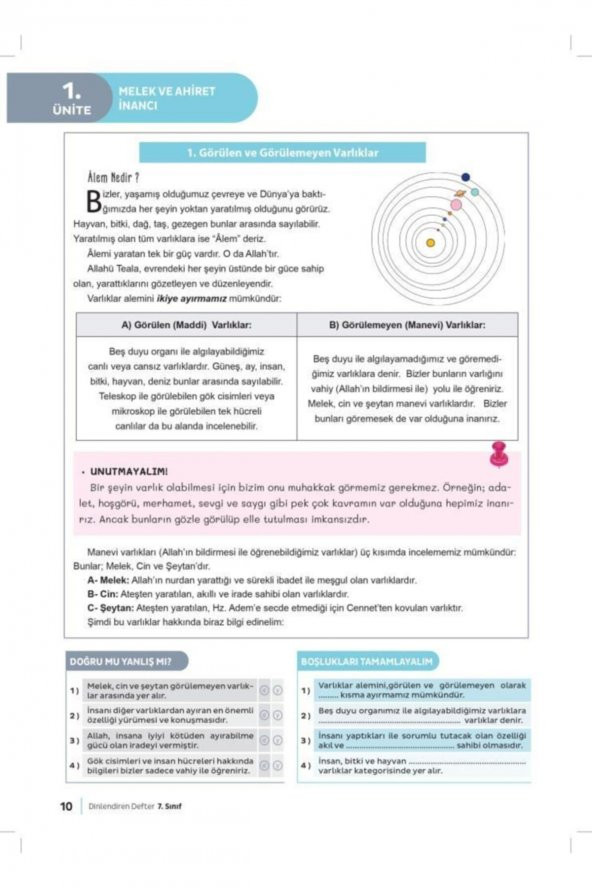 Eker 7. Sınıf Dinlendiren Defter - 2