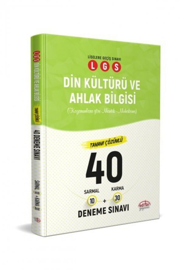 LGS Din Kültürü Çözümlü 40 Deneme Sınavı