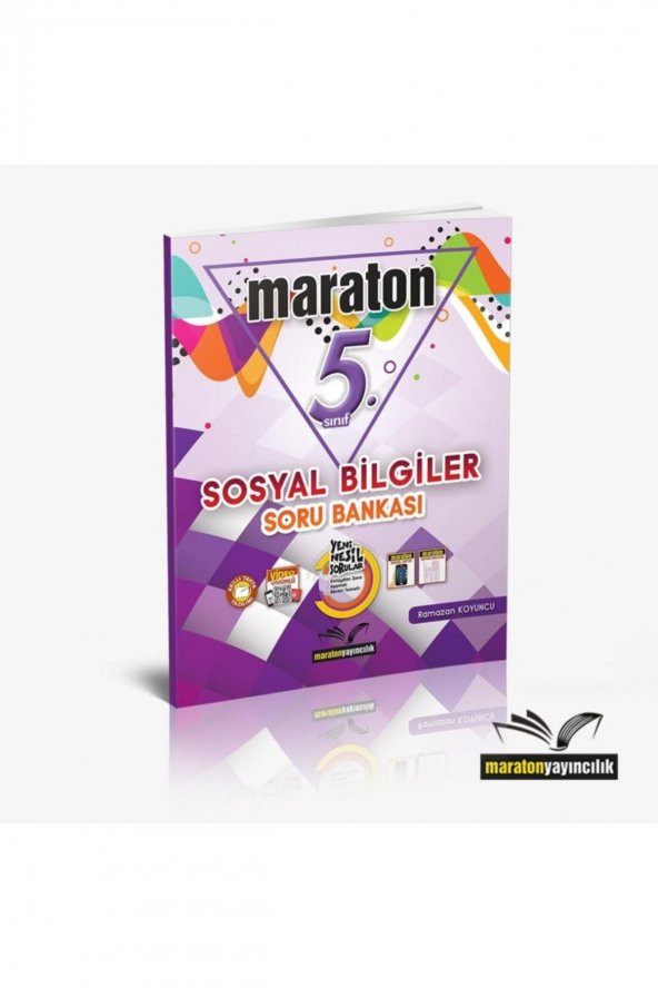 Maraton 5. Sınıf Sosyal Bilgiler Soru Bankası Kitabı