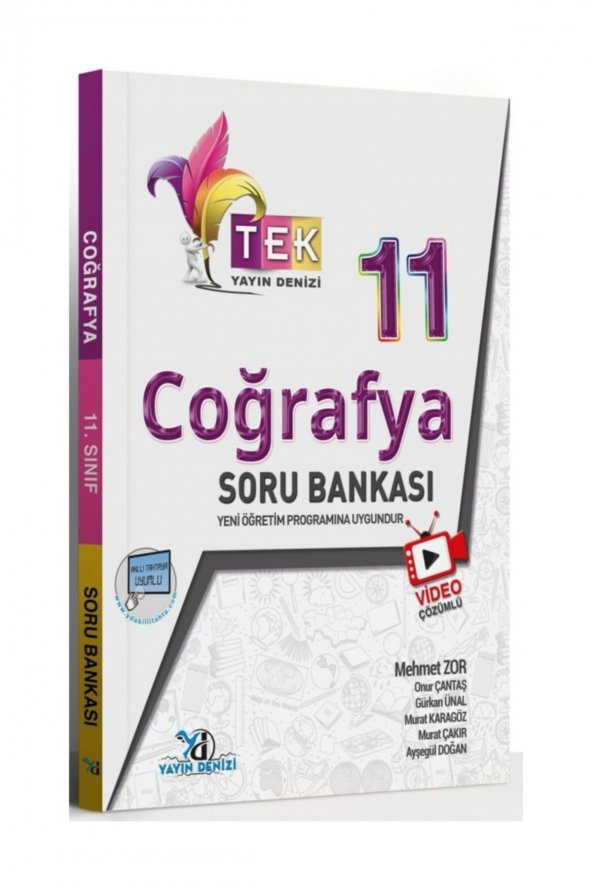 Yayın Denizi 11. Sınıf TEK Serisi Video Çözümlü Coğrafya Soru Bankası