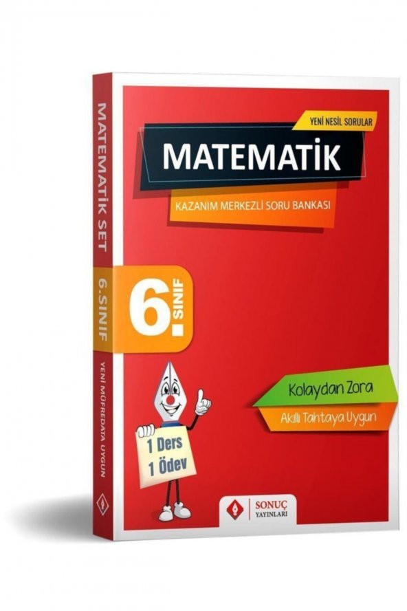 Sonuç Yayınları 6. Sınıf Matematik Kazanım Merkezli Soru Kitapçığı Seti - 2